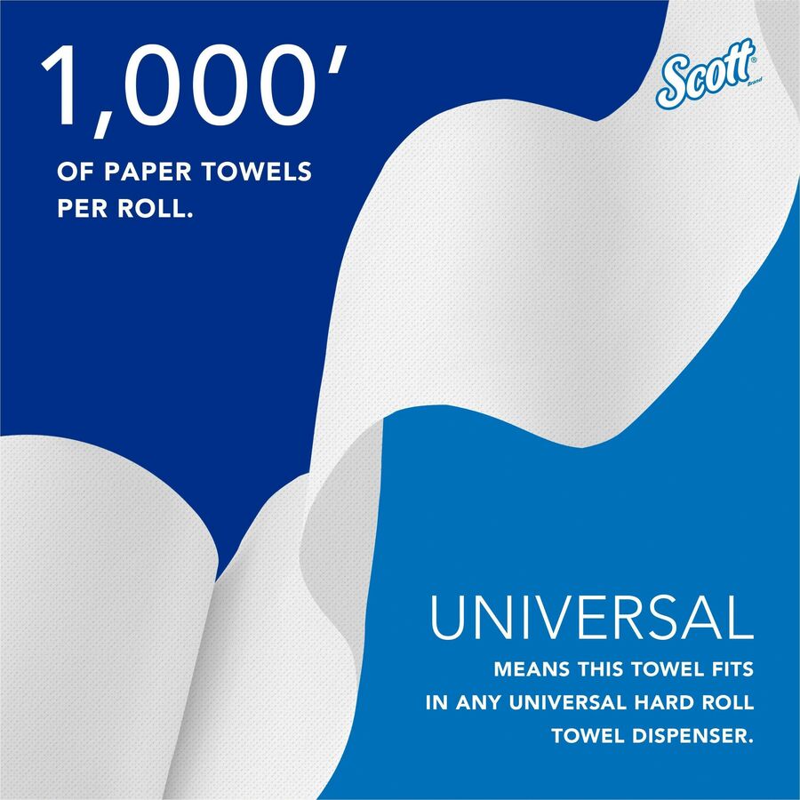 Scott Essential Universal High-Capacity Hard Roll Towels with Absorbency Pockets