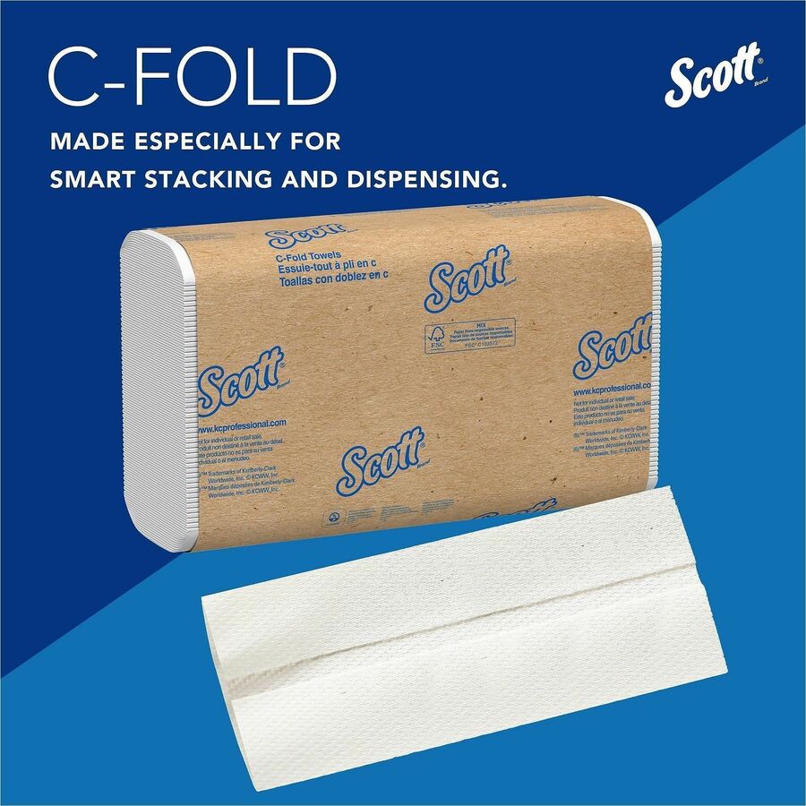 Scott® Essential C Fold Paper Towels with Fast-Drying Absorbency Pockets