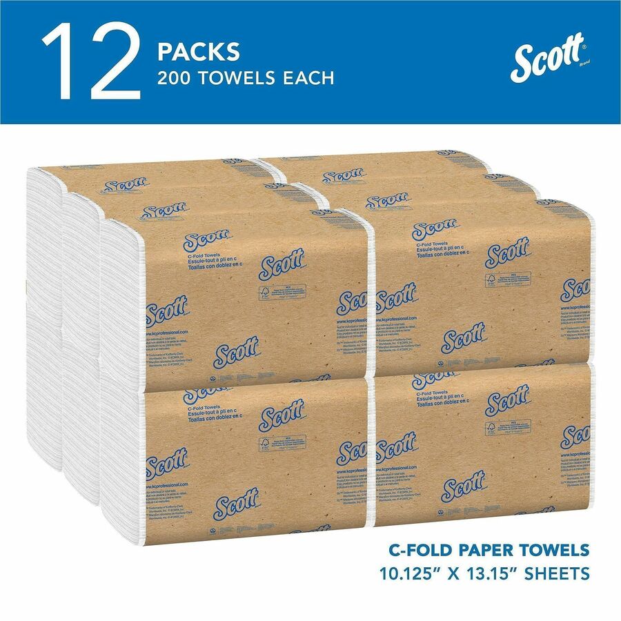 Scott® Essential C Fold Paper Towels with Fast-Drying Absorbency Pockets