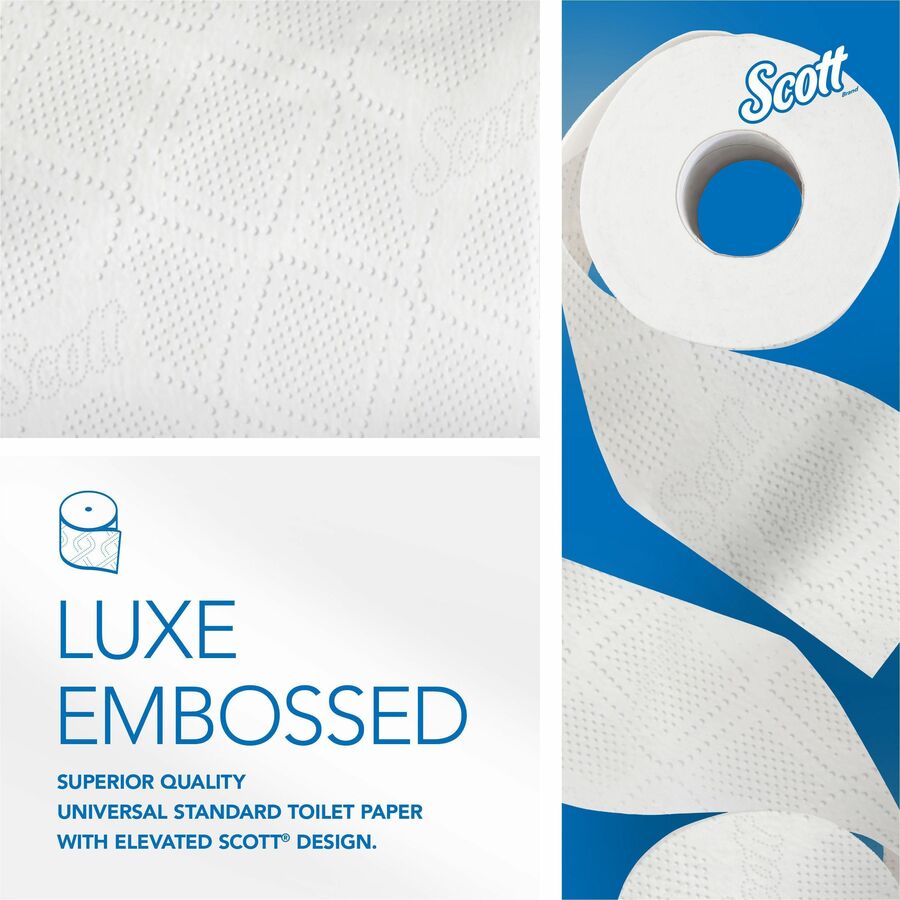 Scott Professional Standard Roll Toilet Paper with Elevated Design