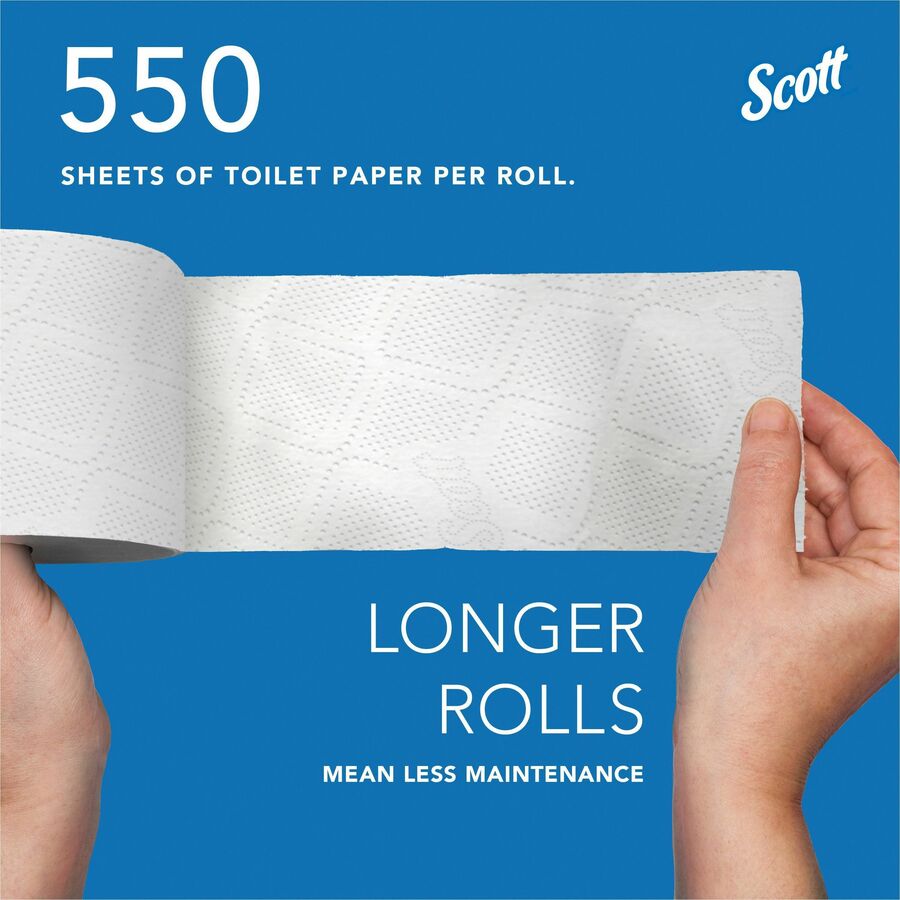 Scott Professional Standard Roll Toilet Paper with Elevated Design