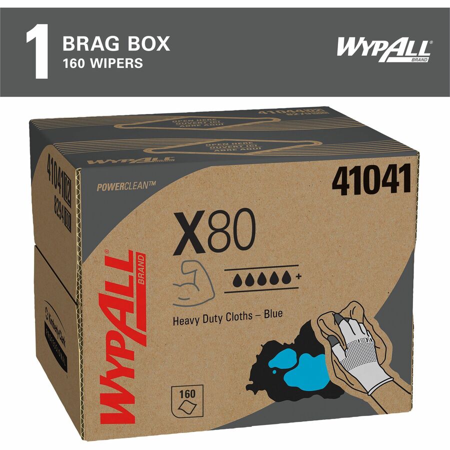 Wypall PowerClean X80 Heavy Duty Cloths - Brag Box