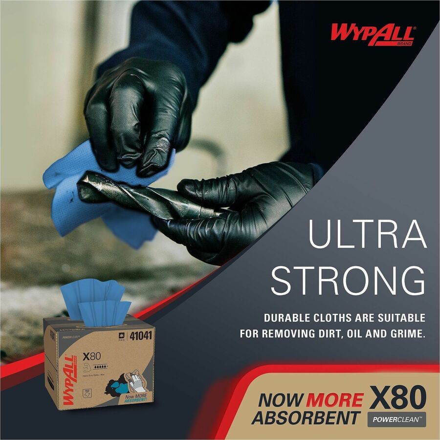Wypall PowerClean X80 Heavy Duty Cloths - Brag Box