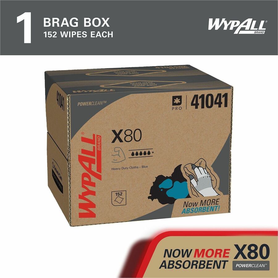 Wypall PowerClean X80 Heavy Duty Cloths - Brag Box