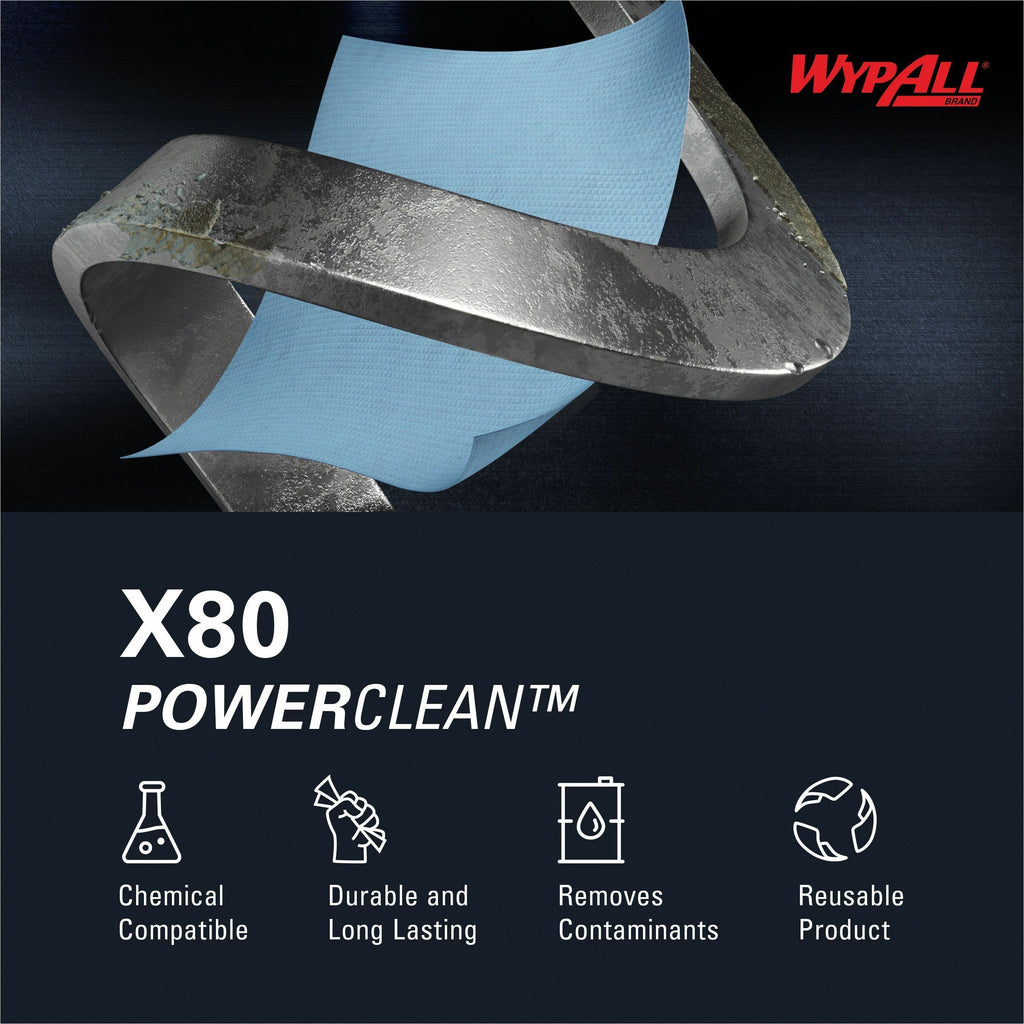 Wypall PowerClean X80 Heavy Duty Cloths - Brag Box