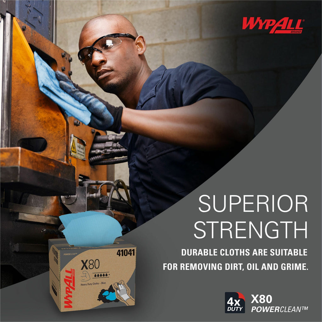 Wypall PowerClean X80 Heavy Duty Cloths - Brag Box