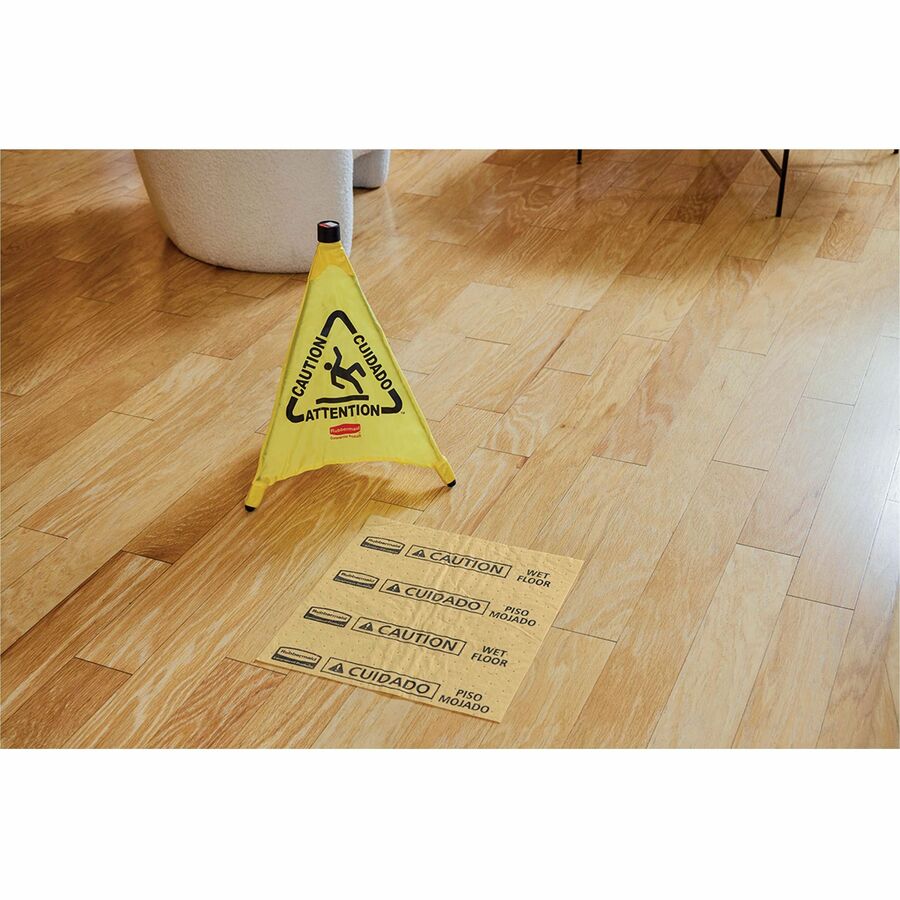 Rubbermaid Commercial Multi-Lingual Caution Safety Cone