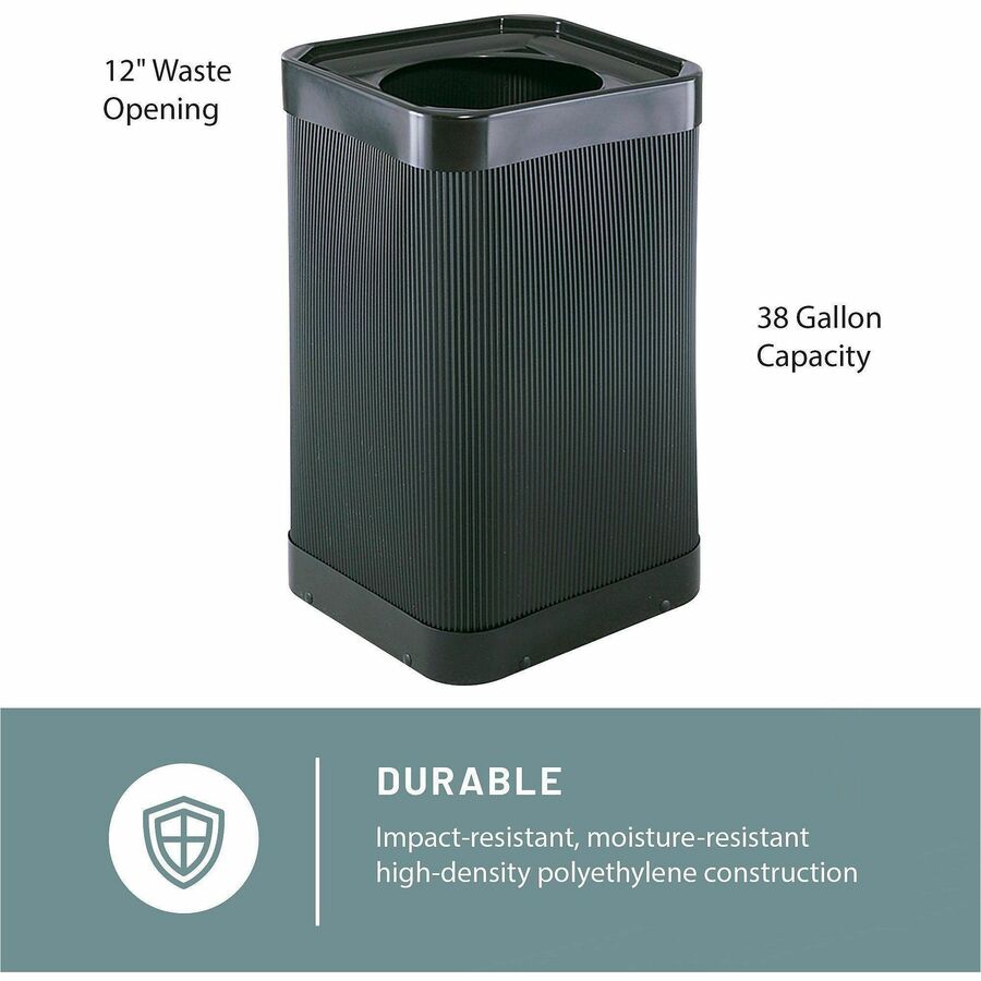 Safco At-Your-Disposal 12" Open Waste Receptacle