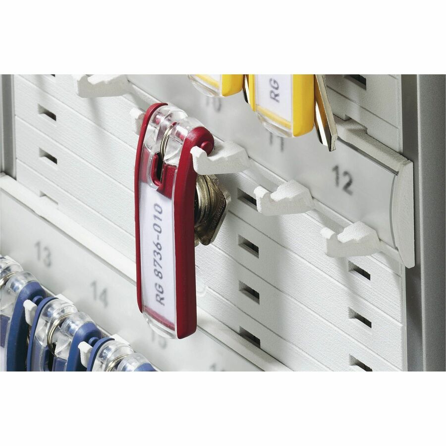 DURABLE 72-Key Brushed Aluminum Key Cabinet