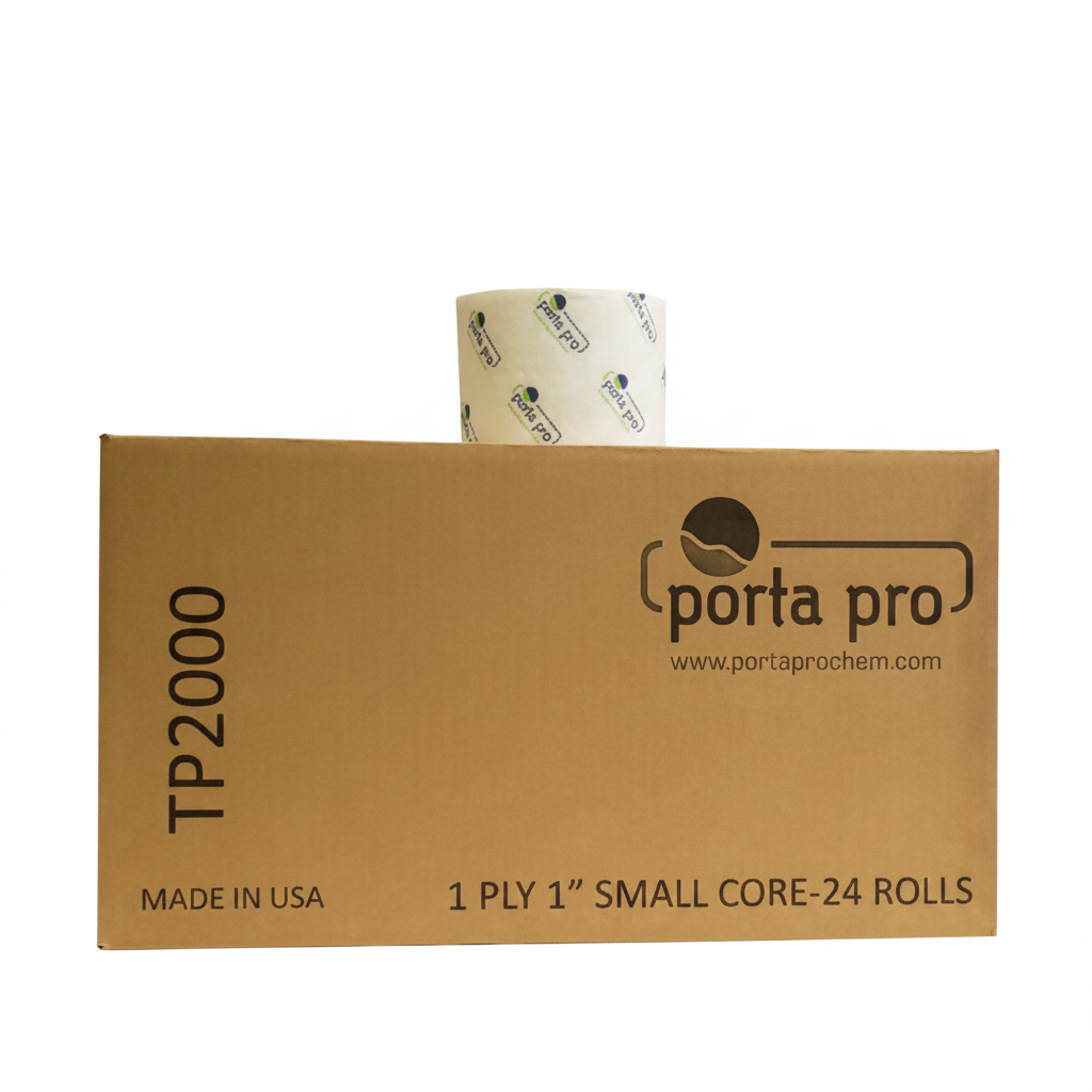 1‑Ply Small Core Bath Tissue — 2000 Sheets, 24 Rolls/Case