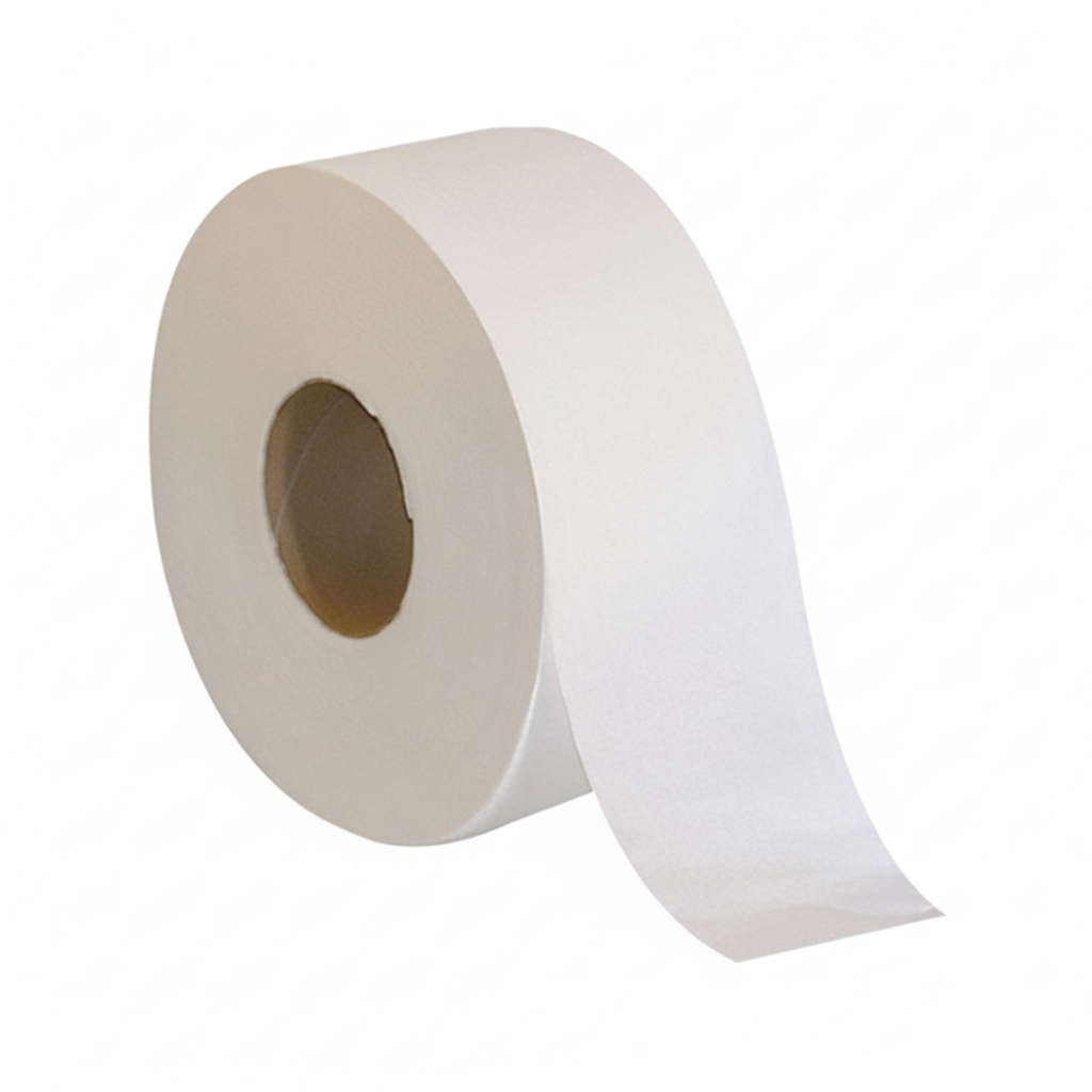 Premium Virgin Jumbo Bath Tissue — 2‑Ply, 1000 ft/Roll, 12 Rolls/Case