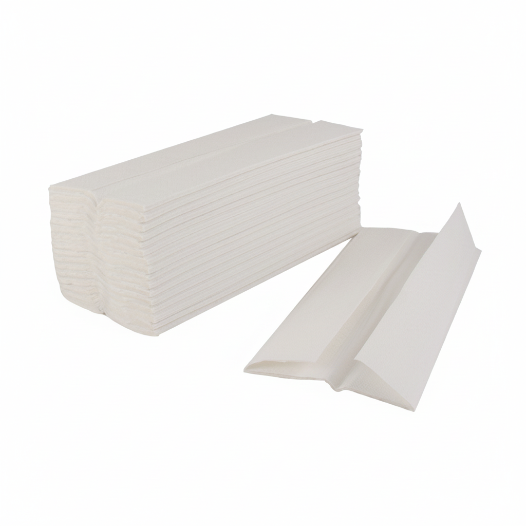 C‑Fold Paper Towels — 1‑Ply, White, 2400 Towels/Case