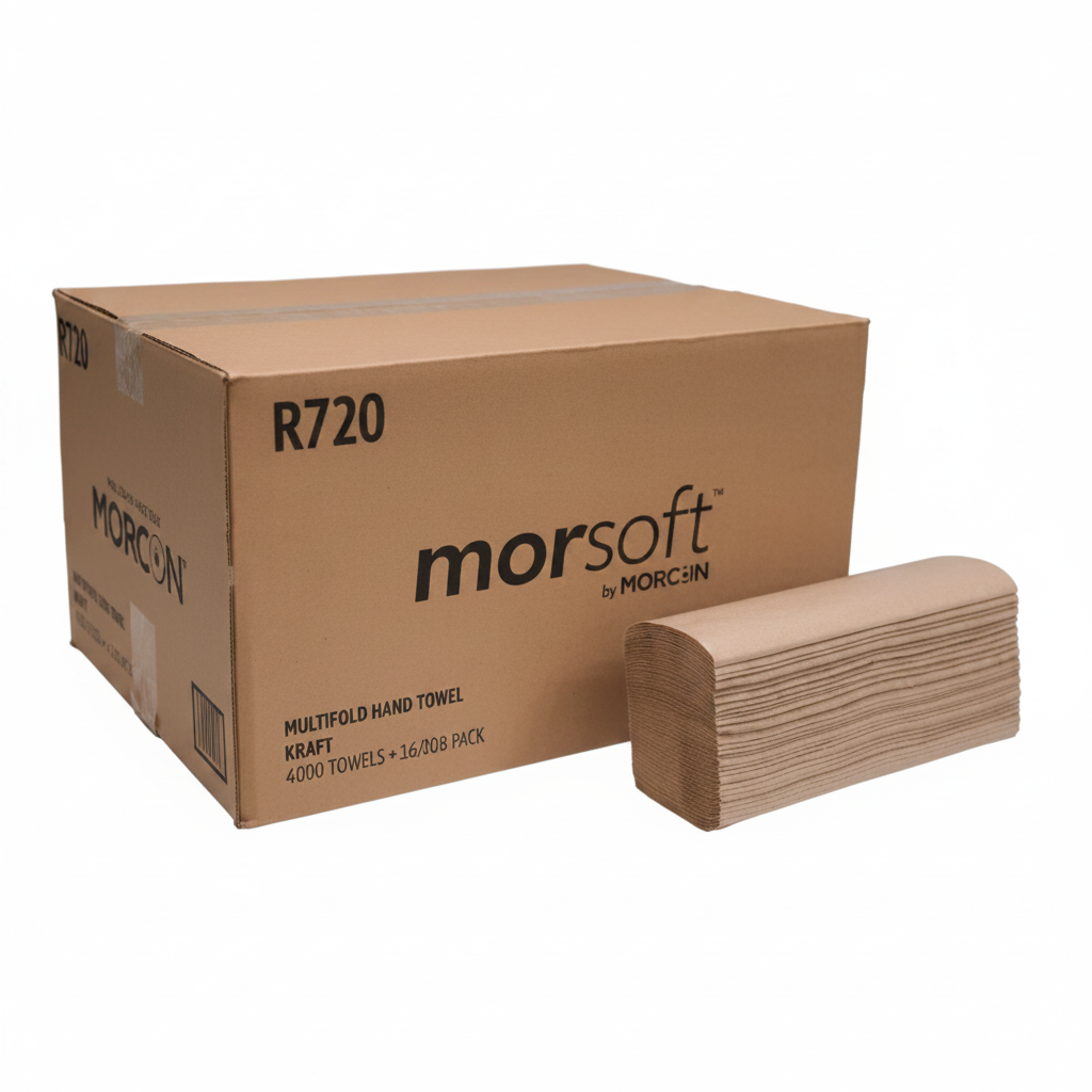 Morsoft Multifold Towels — Kraft, 250 Towels/Pack, 16 Packs/Case