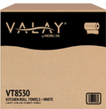 Valay Perforated Roll Towel — 85 Sheets, 2‑Ply, White