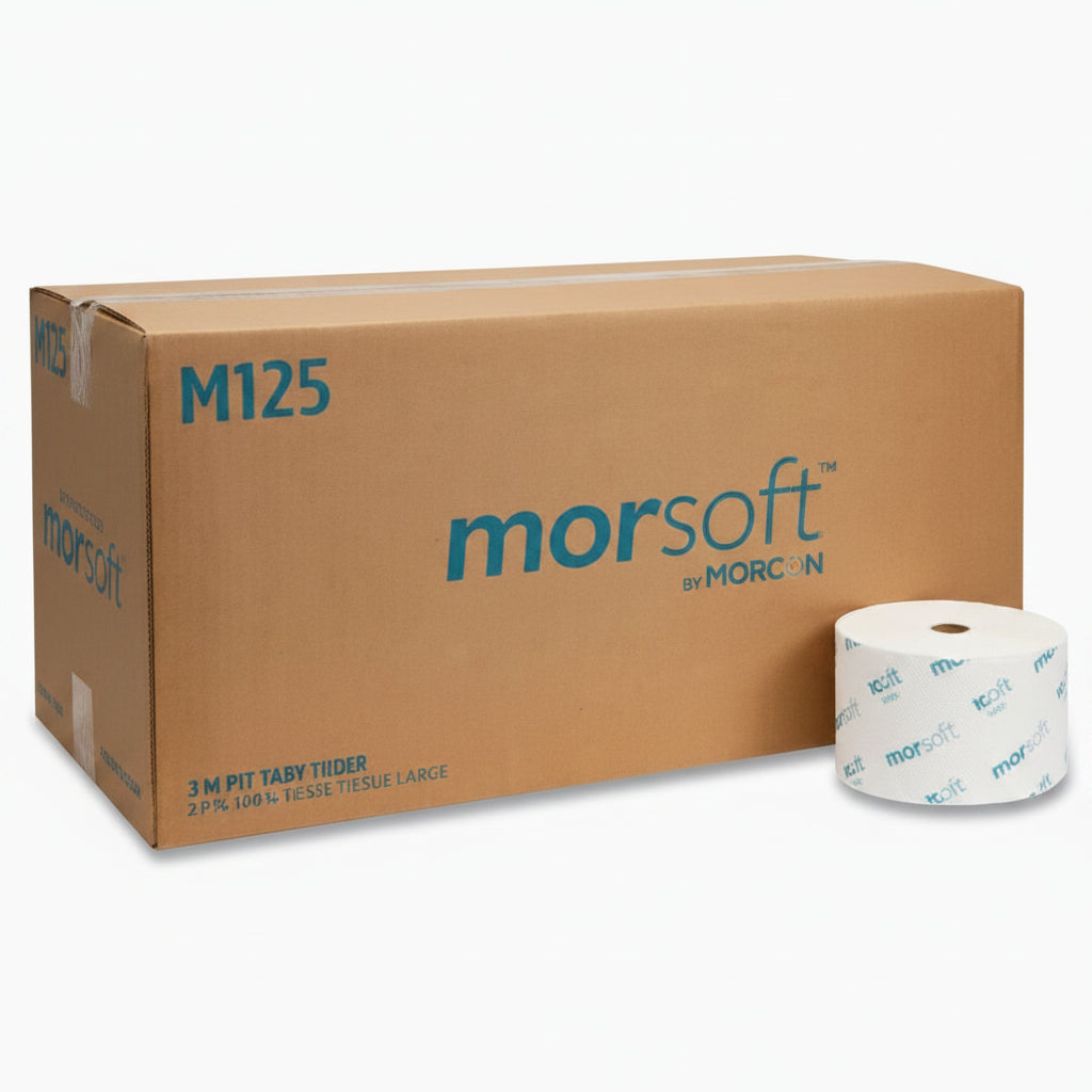 Morsoft Small‑Core Bath Tissue — 1,200 Sheets, 1‑Ply