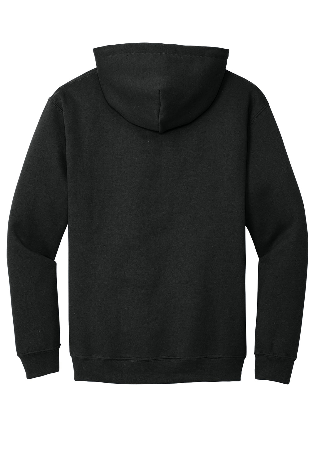 Gildan Heavy Blend Hooded Sweatshirt – Black – flat back