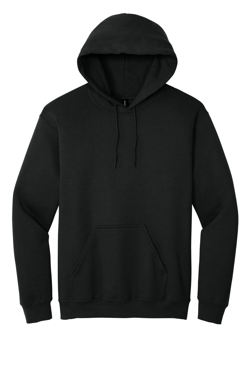 Gildan Heavy Blend Hooded Sweatshirt – Black – flat front