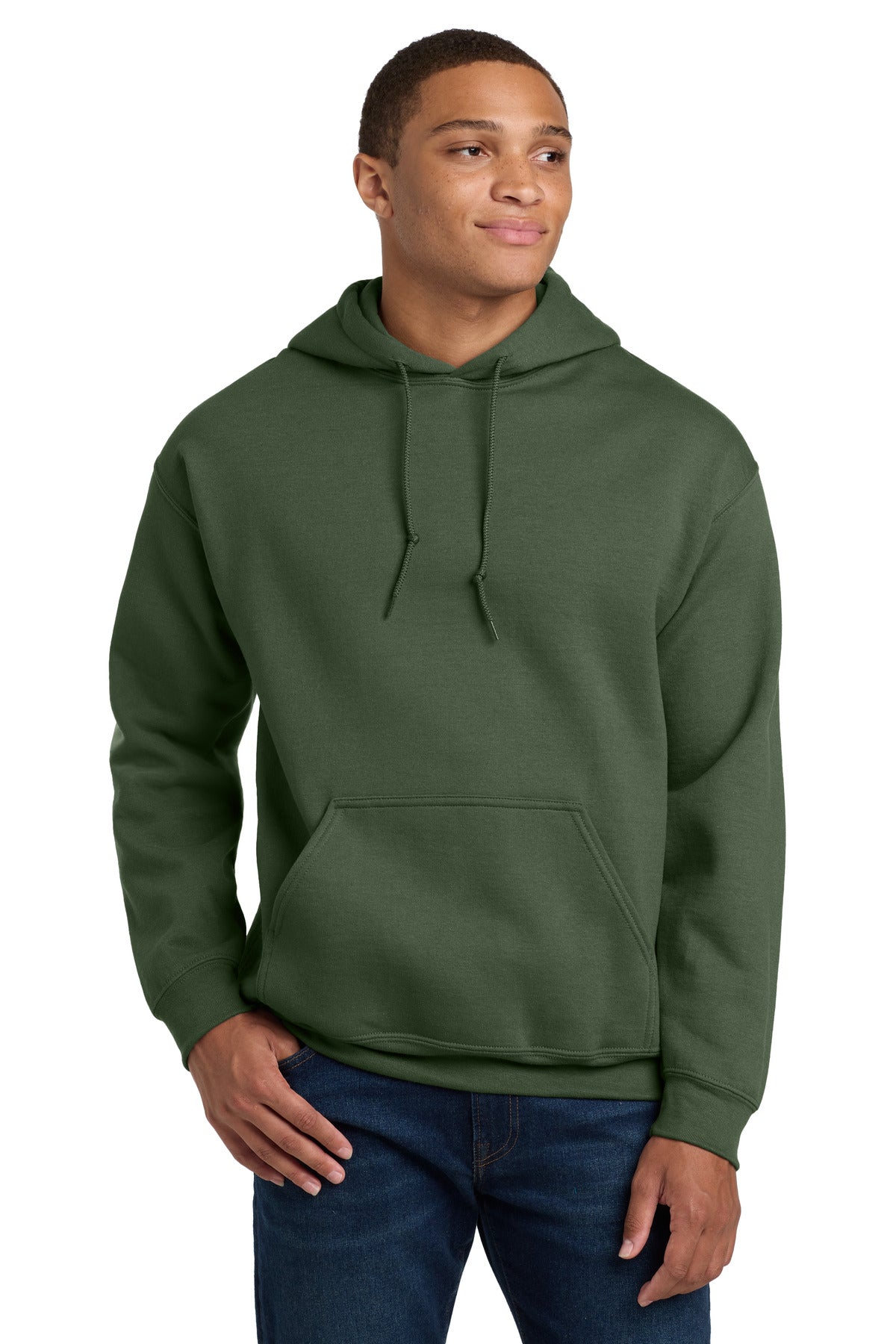 Gildan Heavy Blend Hooded Sweatshirt – Military Green
