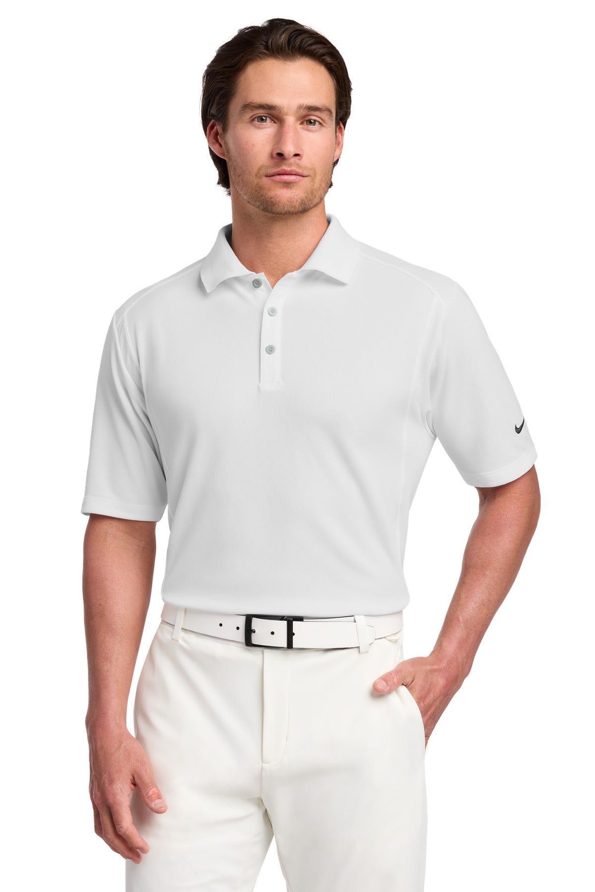 Nike Dri-FIT Classic Polo – White – front