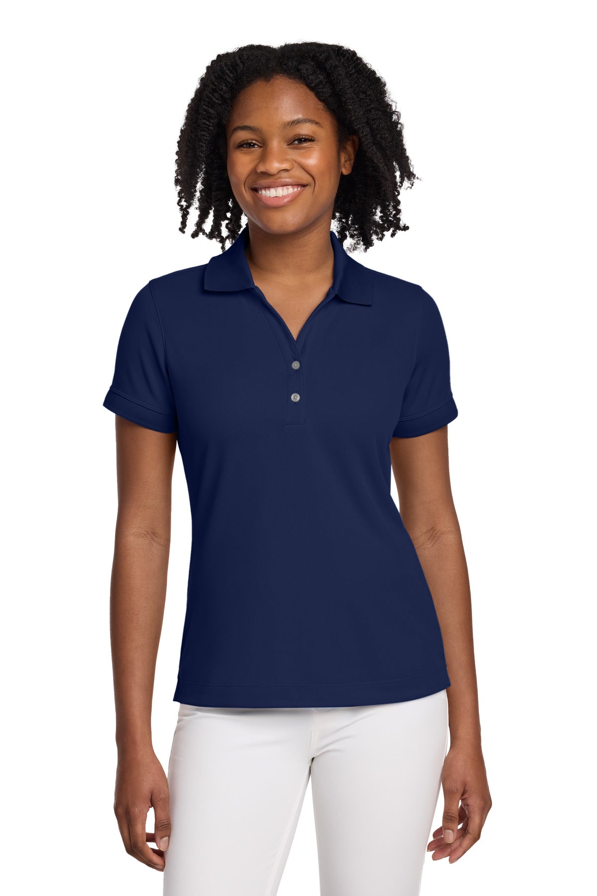 Nike Women's Dri-FIT Classic Polo – Midnight Navy – front