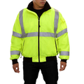 Reflective Apparel Hi-Vis 3-Season Water Resistant Jacket, ANSI Class 3, Lime