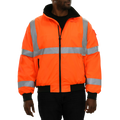 Reflective Apparel Hi-Vis 3-Season Water Resistant Jacket, ANSI Class 3, Orange