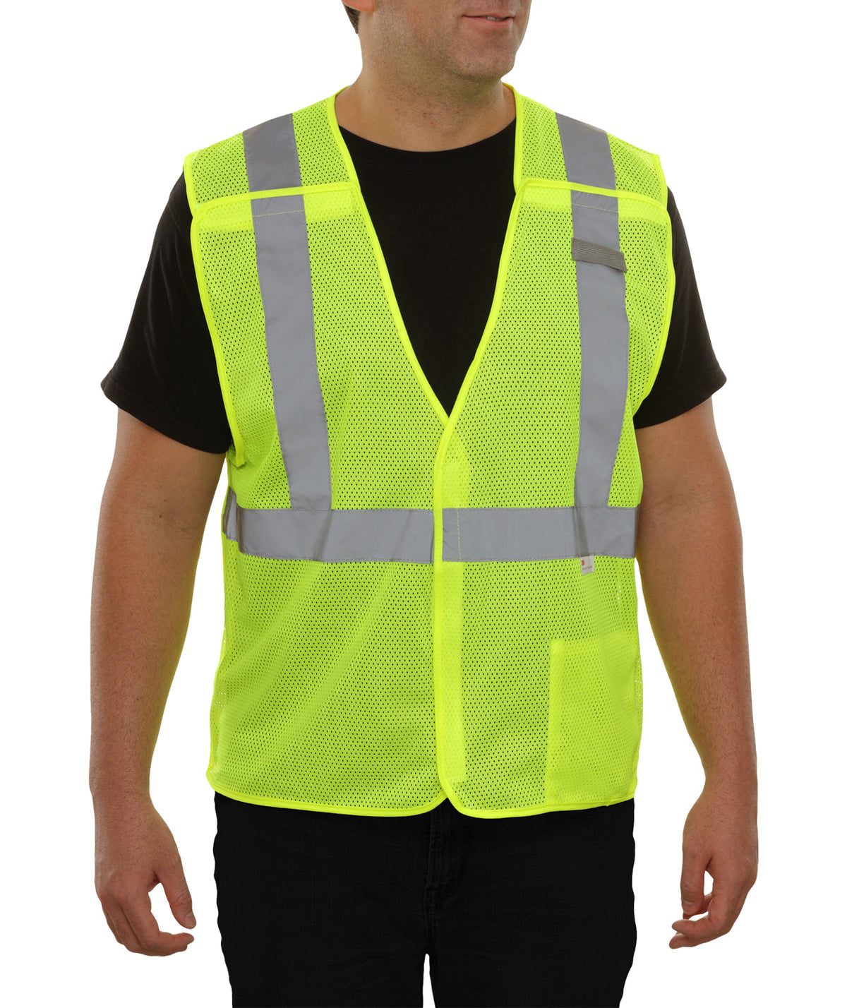 Reflective Apparel Economy 5-Point Breakaway Mesh Safety Vest, ANSI Class 2, Lime