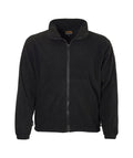 Reflective Apparel Black 9 oz Fleece Full Zip Sweatshirt Liner, Black