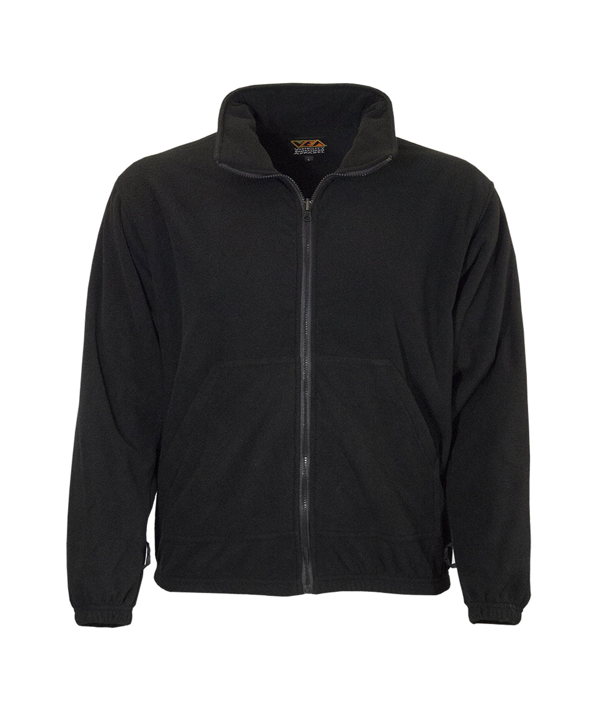 Reflective Apparel Black 9 oz Fleece Full Zip Sweatshirt Liner, Black