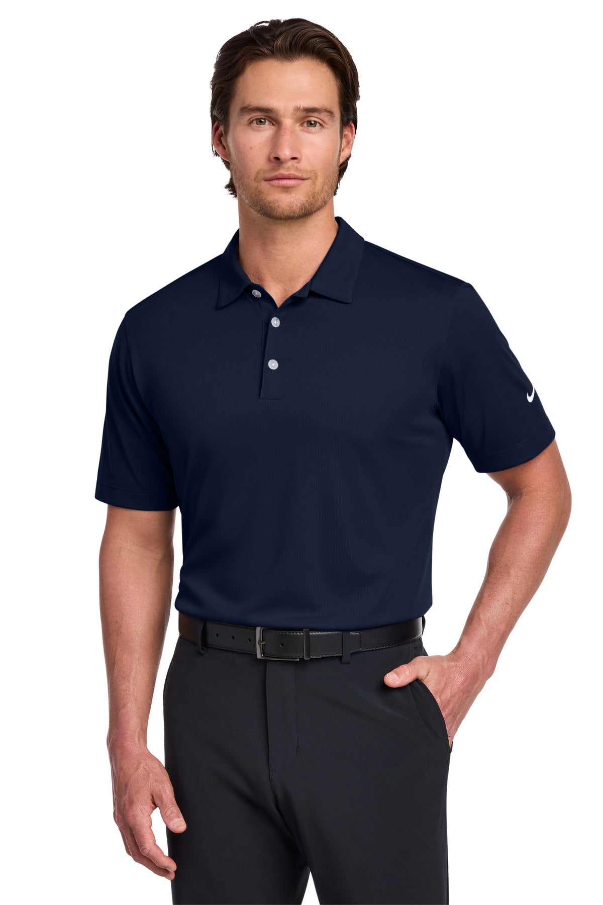 Nike Dri-FIT Vertical Mesh Polo – Marine