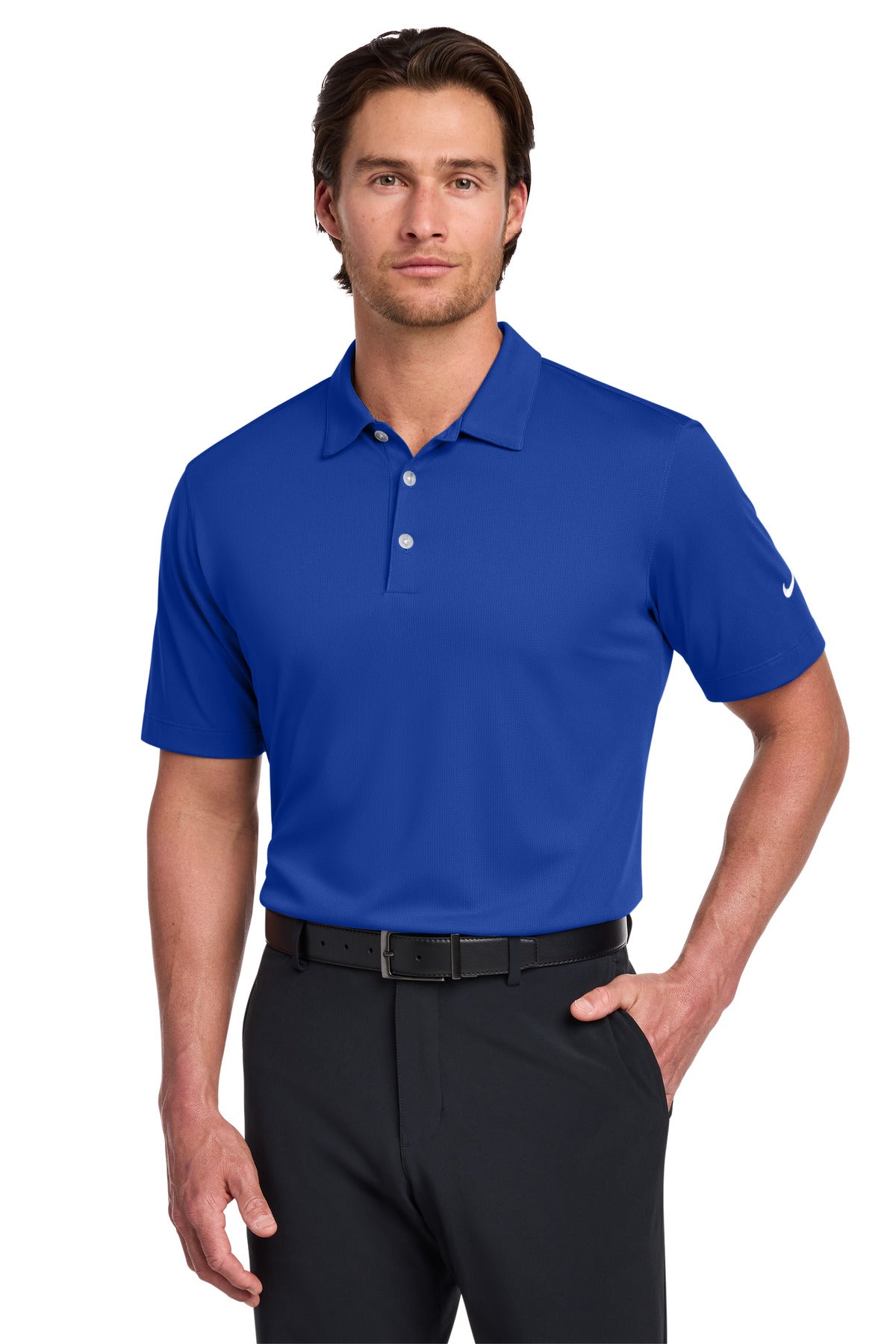 Nike Dri-FIT Vertical Mesh Polo – Old Royal