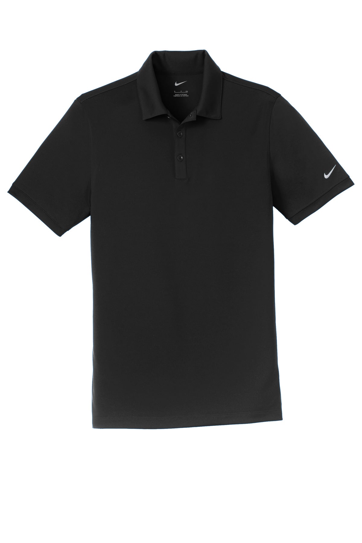 Nike Dri-FIT Players Modern Fit Polo – Black – flat front