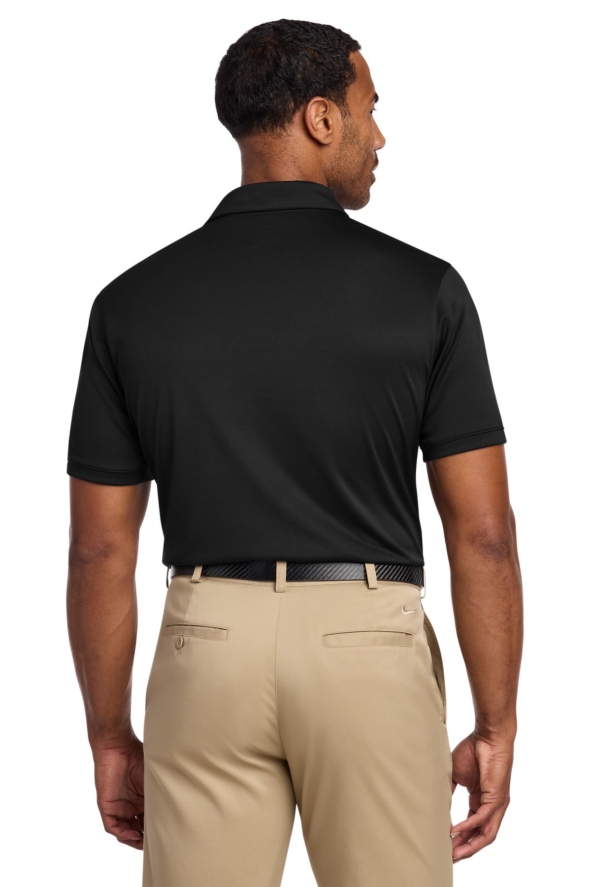 Nike Dri-FIT Players Modern Fit Polo – Black – back
