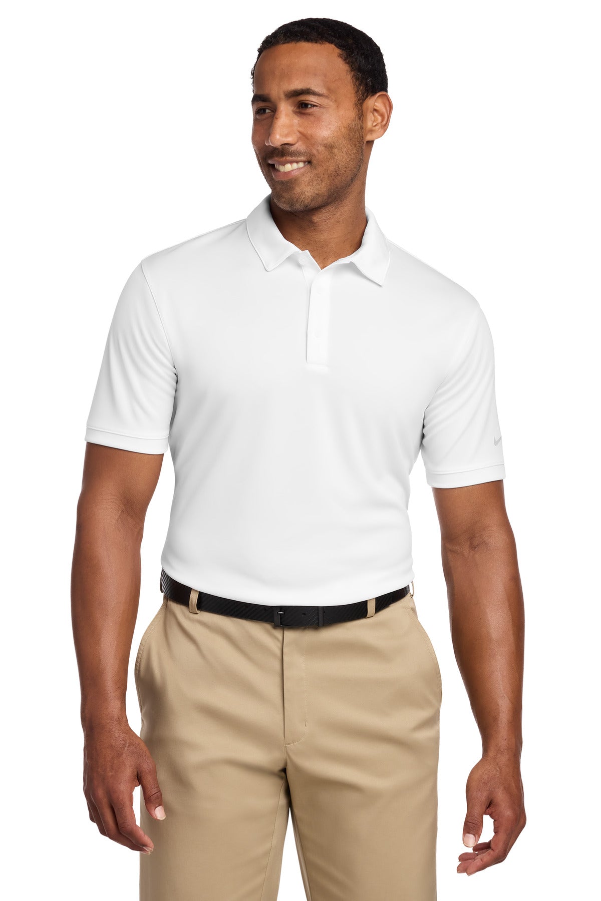 Nike Dri-FIT Players Modern Fit Polo – White