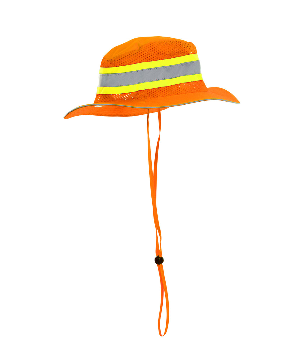 Reflective Apparel Hi-Vis Orange Ranger Safety Hat, ANSI Class E Headwear, Orange view 2
