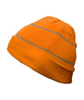 Reflective Apparel Hi-Vis Cuffed Beanie with Reflective Thread, Orange