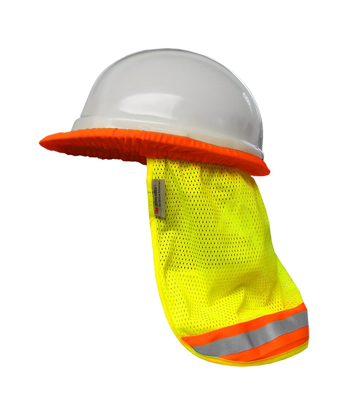 Reflective Apparel Hi-Vis Reflective Hard Hat Sun Shade, Lime