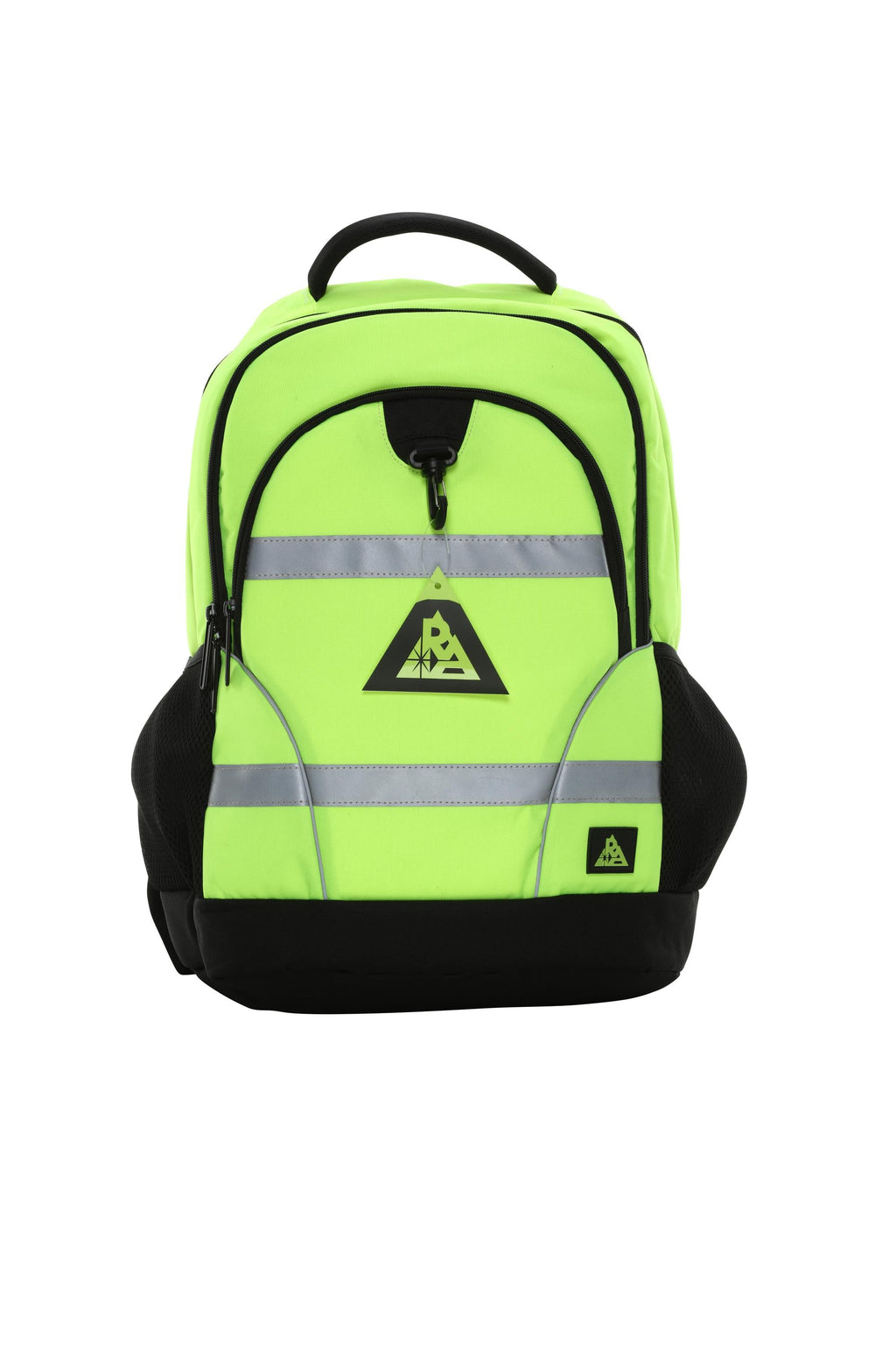 Hi-Vis Padded Laptop Safety Backpack 931STLM – Lime – front