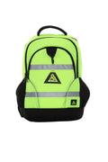 Hi-Vis Padded Laptop Safety Backpack 931STLM – Lime – front