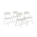 National Public Seating 800 Series Folding Chair, White