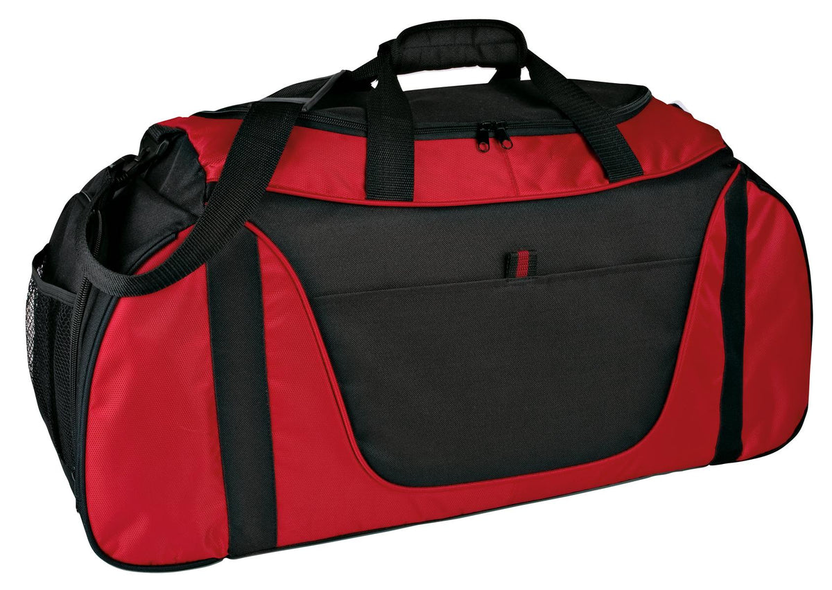 Port Authority Medium Two-Tone Duffel – Red/Black
