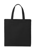 Port Authority Cotton Canvas Tote – Deep Black – front