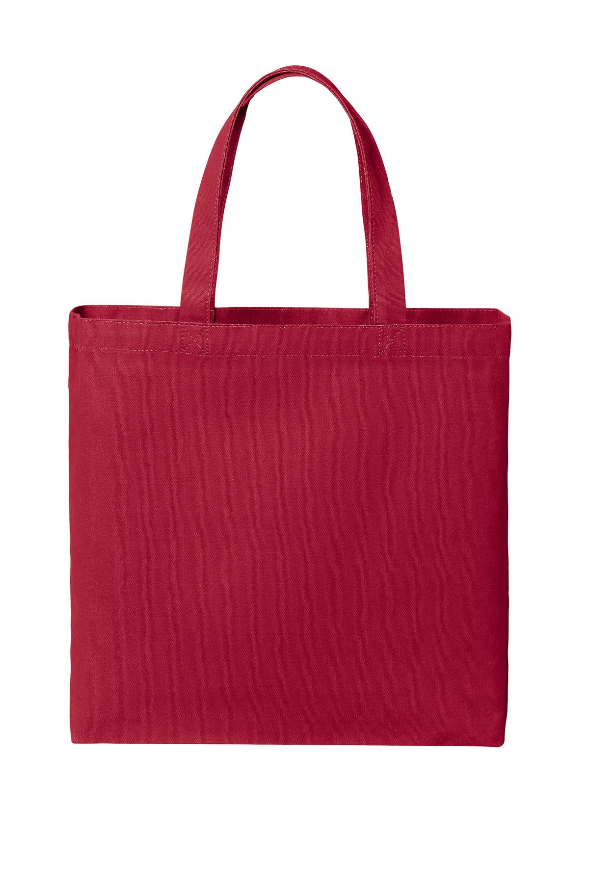 Port Authority Cotton Canvas Tote – Deep Red