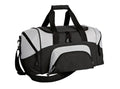 Port Authority Small Colorblock Sport Duffel – Black/Grey
