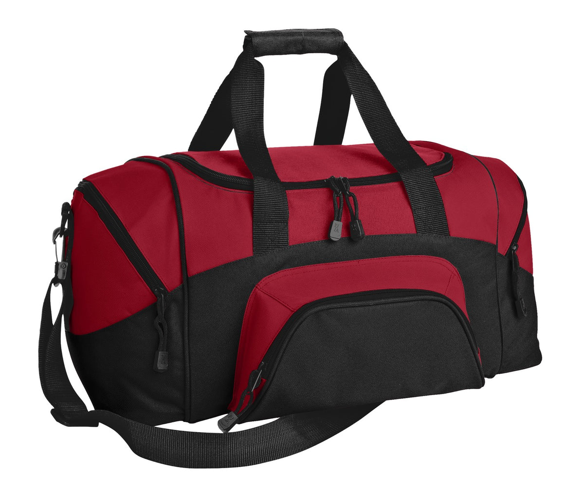 Port Authority Small Colorblock Sport Duffel – True Red/Black