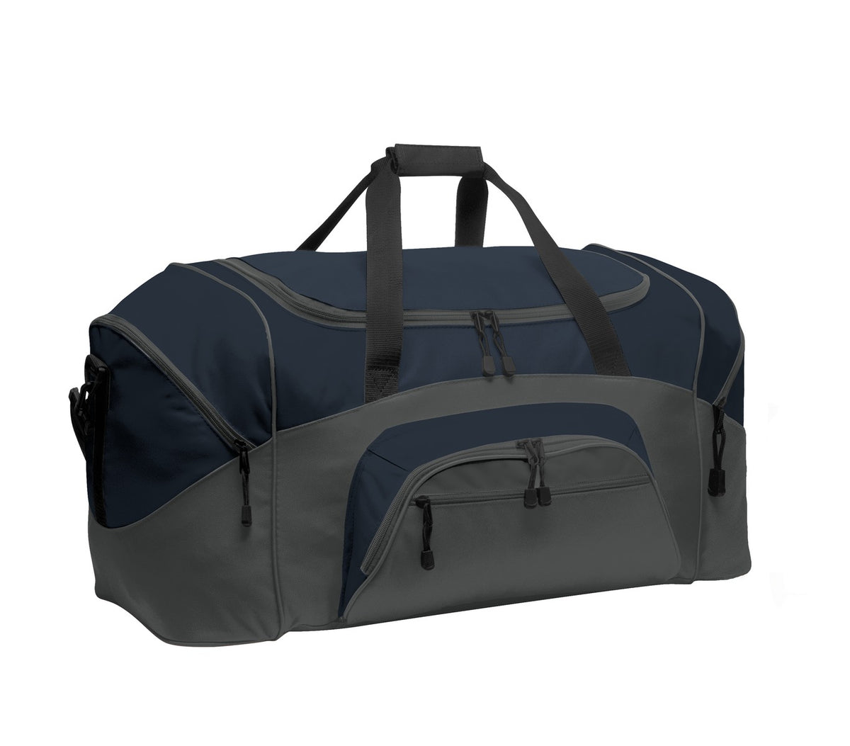 Port Authority Standard Colorblock Sport Duffel – Navy/Dark Charcoal