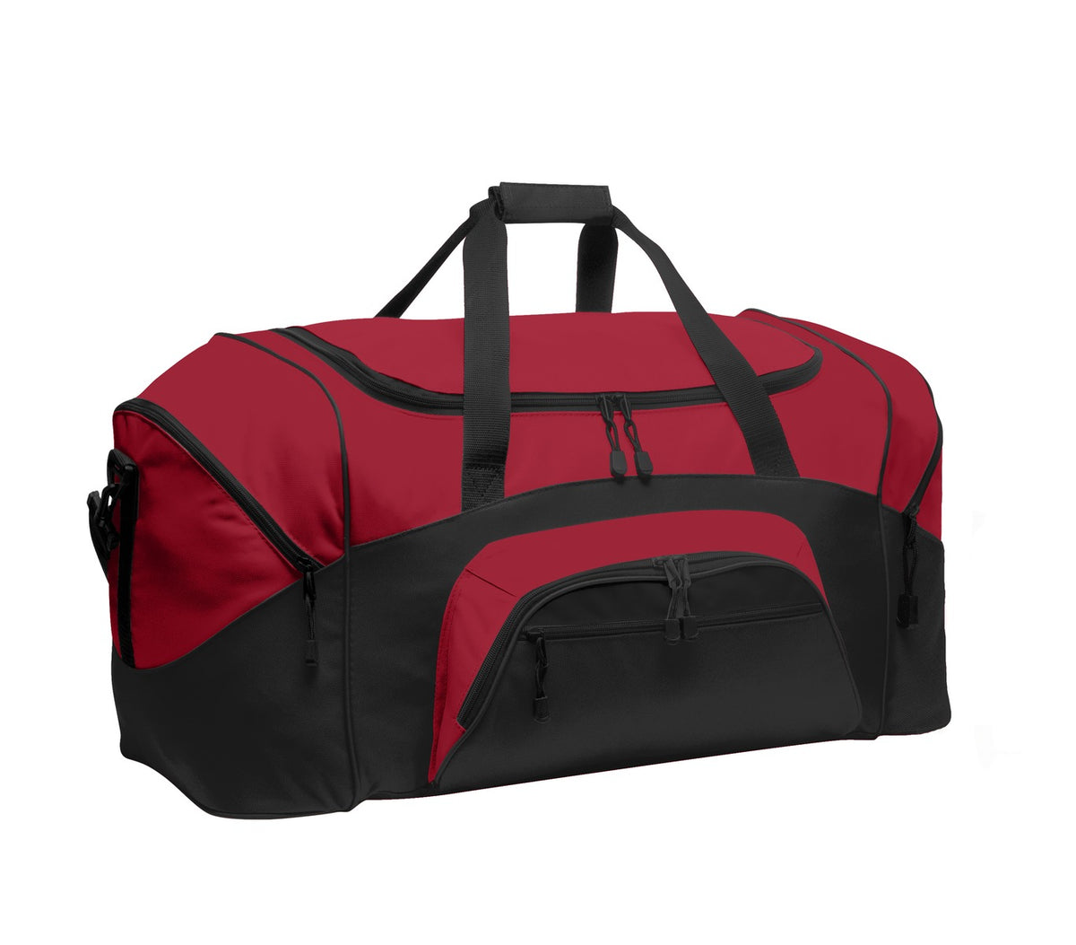 Port Authority Standard Colorblock Sport Duffel – True Red/Black