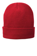 Port Authority Fleece-Lined Knit Cap – Athletic Red