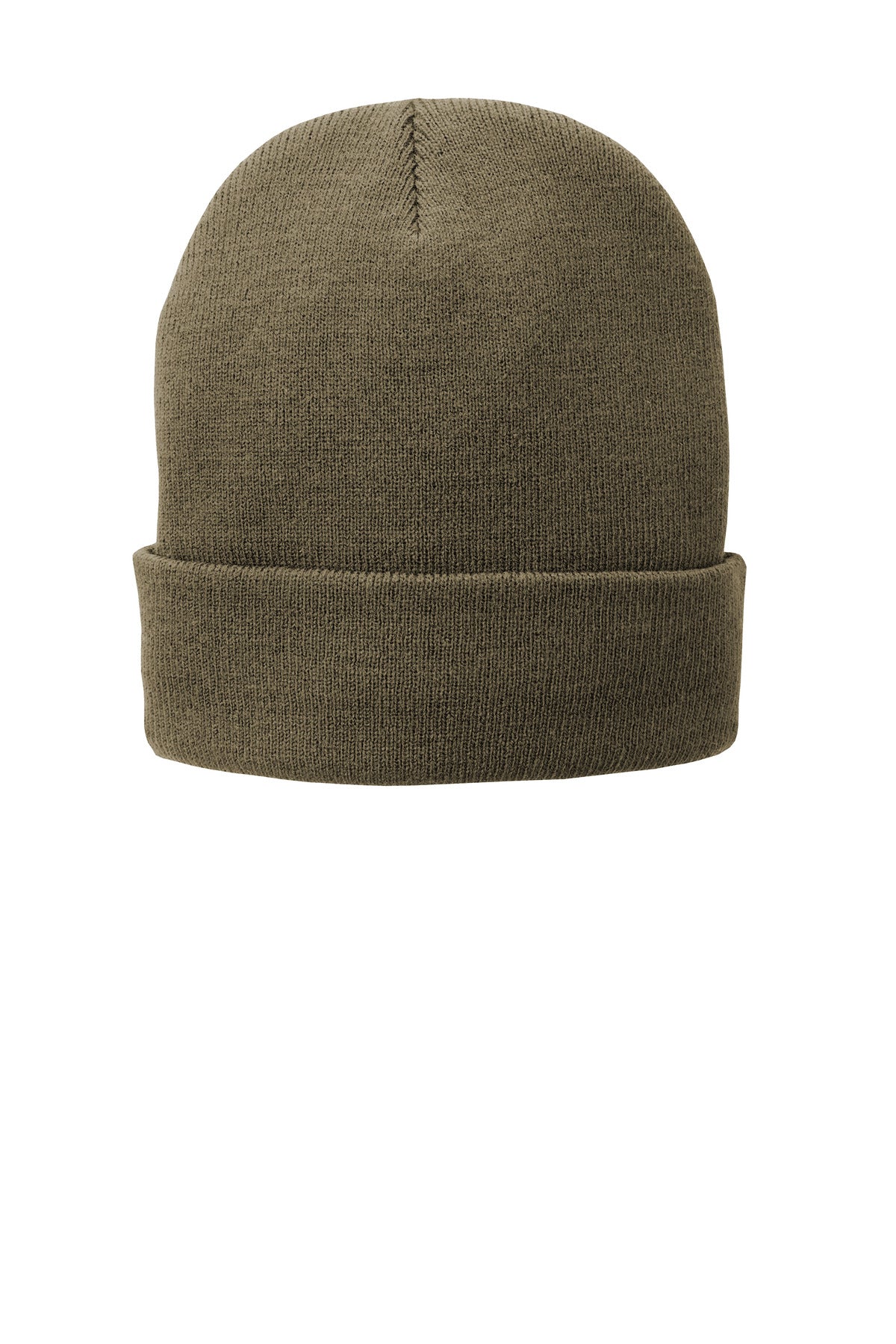 Port Authority Fleece-Lined Knit Cap – Coyote Brown – front