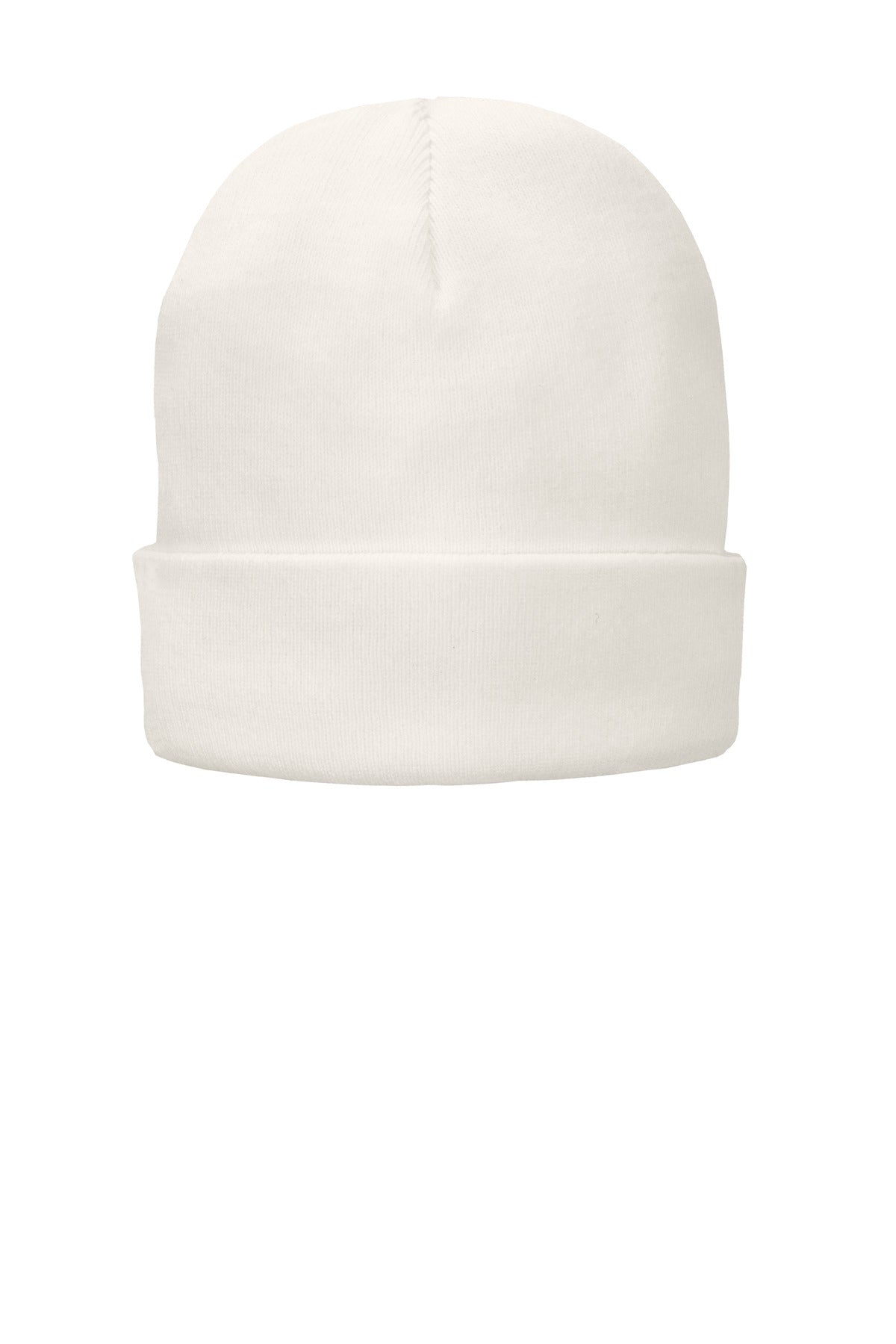 Port Authority Fleece-Lined Knit Cap – White